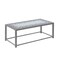 Monarch Specialties Coffee Table, Accent, Cocktail, Rectangular, Living Room, 42" L, Metal, Tile, Blue, Grey I 3140 - alternate 1